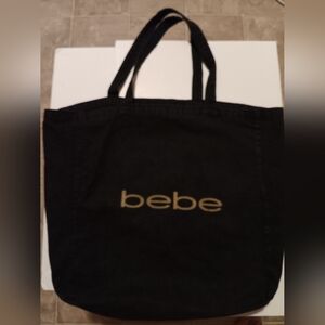 Bebe Black Tote Bag
